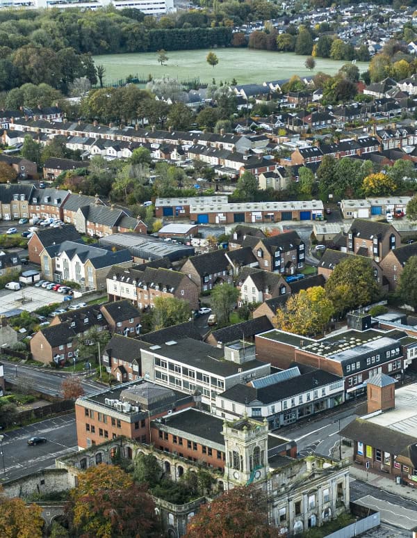 Part of Old Town, Swindon from above